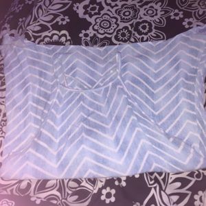 Blue and White Tank Top